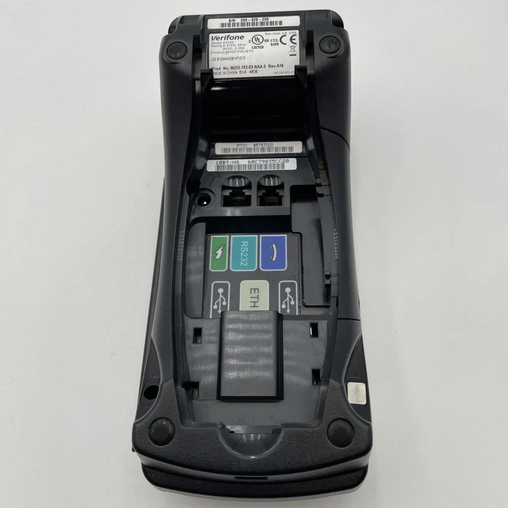 Verifone Vx520  CTLS Dual Com Terminal Credit Card Terminal UNTESTED